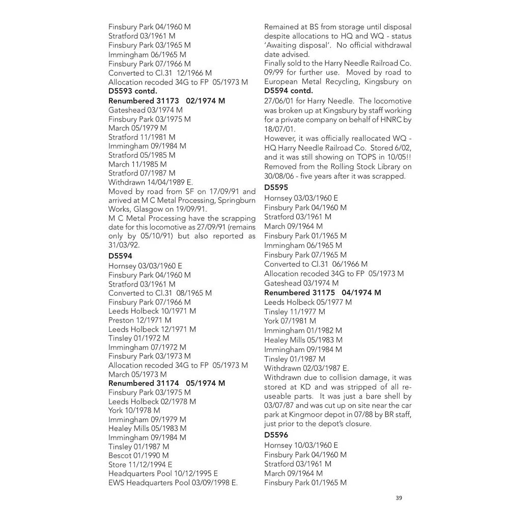 Modern Traction Loco Data - Volume 1 - Brush Type 2s - Image 3