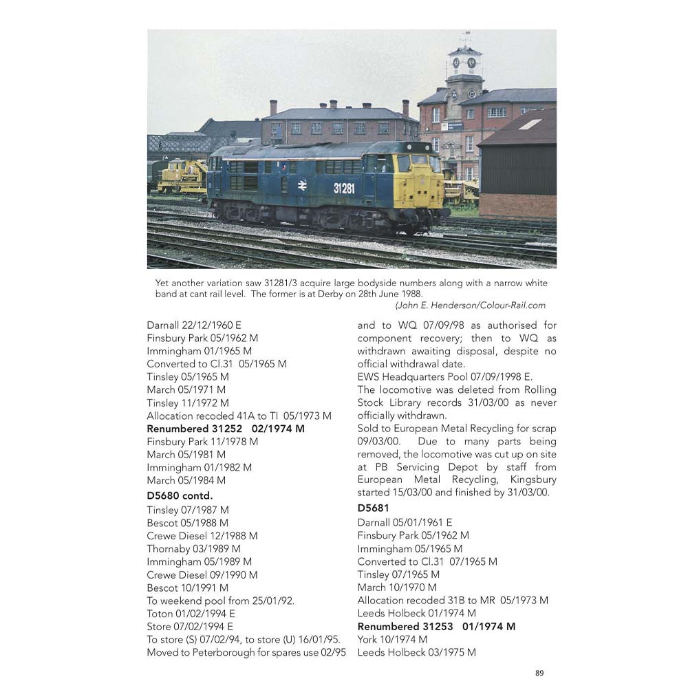 Modern Traction Loco Data - Volume 1 - Brush Type 2s - Image 4