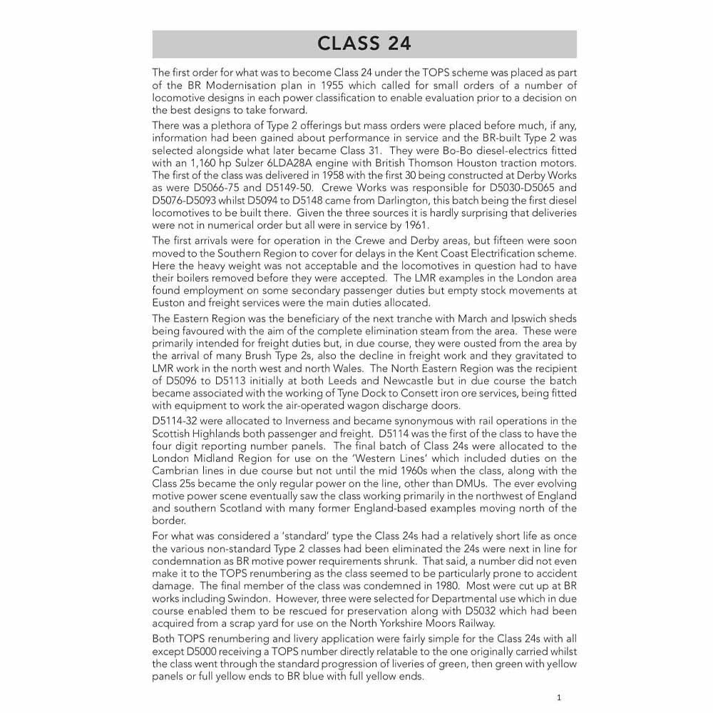 Modern Traction Loco Data - Volume 2 - Classes 24-27 - Image 2