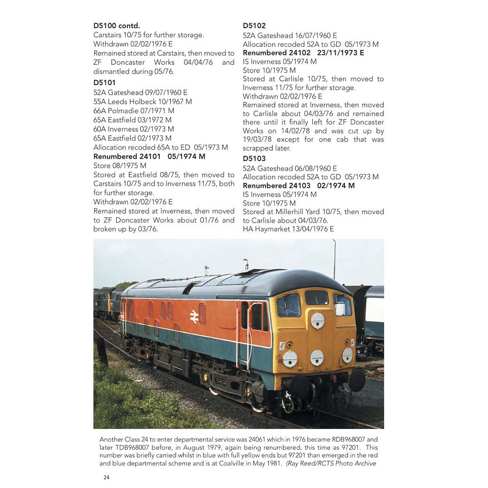 Modern Traction Loco Data - Volume 2 - Classes 24-27 - Image 3