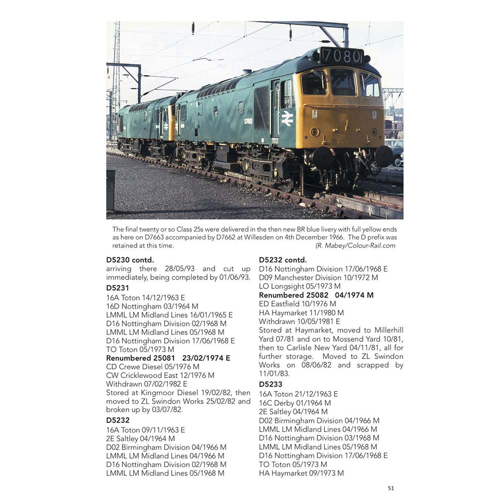 Modern Traction Loco Data - Volume 2 - Classes 24-27 - Image 4