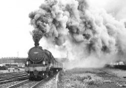 On an overcast 2nd September 1967, Class B1 61306 departs from Bradford Exchange with the last steam-hauled 08.20 (SO) to Skegness. Photo: Michael Smyth.