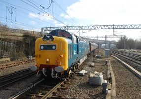 Deltic 55022 at Bletchley