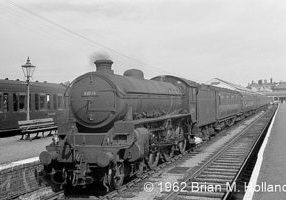 B1 4-6-0 61074 at Skegness Station heading the final train departure to Peterborough. The loco is from 34E New England Shed, Peterborough.   Brian M. Holland