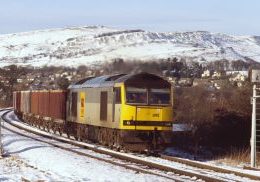 60095 at Chapel-en-le-Frith with an Ashburys to Dowlow train on 23.01.2007. Image Credit : Phil Lockwood