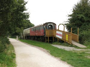 On site of track bed South of the former Stratford Racecourse Junction