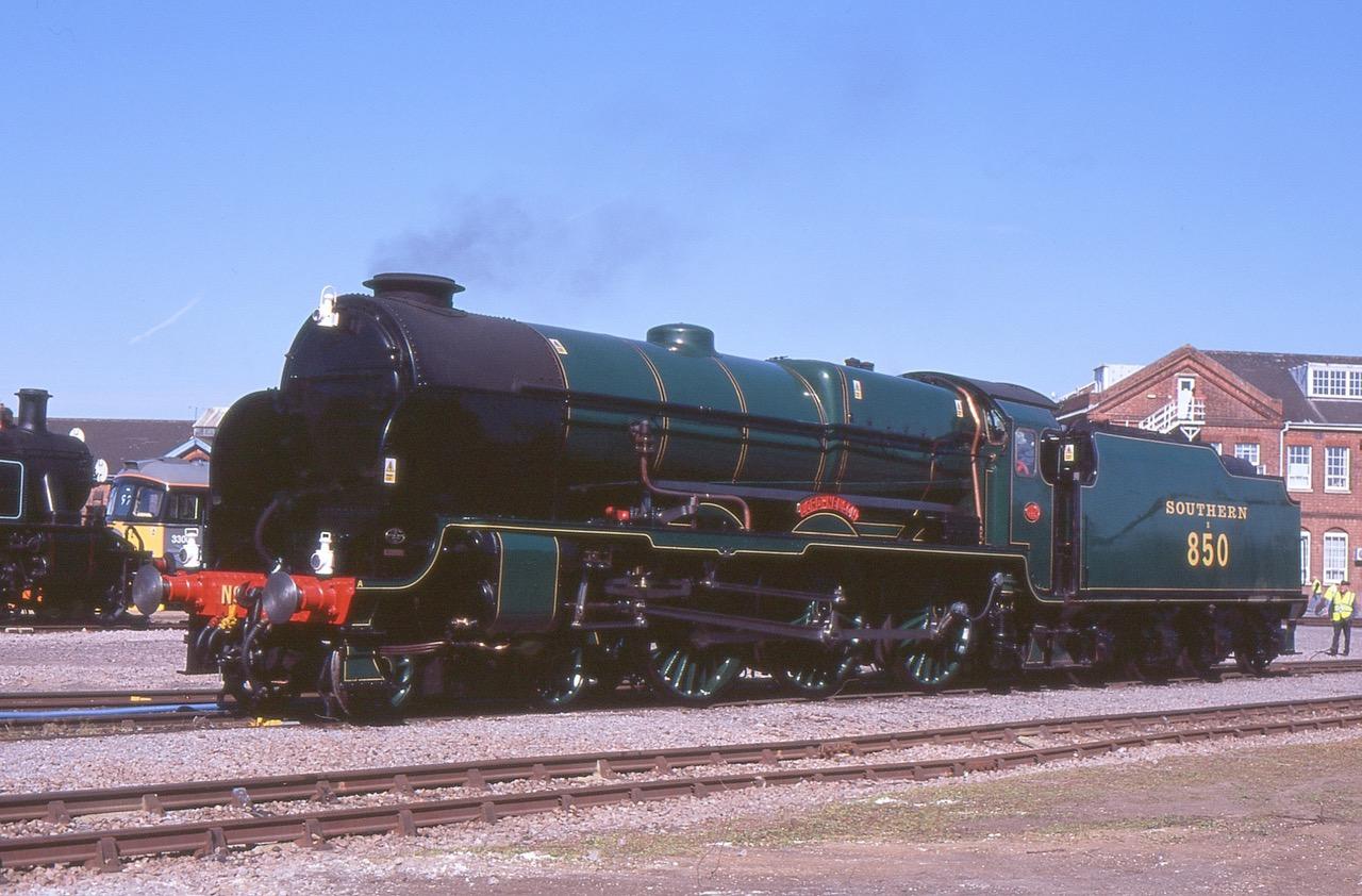 Former Southern Railway 4-6-0 E850 Lord Nelson is part of the National Collection. Currently based on the Watercress Line awaiting a return to service, it was at one time a regular on the mainline. As a reminder of that happier time, it is seen here on display at an Eastleigh Works Open Day in 2009. Image Credit: Neil Kearns     
