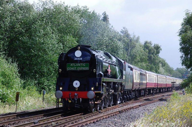 Chris Meredith's image of 35028 Clan Line - a loco he has much to do with - on the ‘ACE’, at Templecombe, 10th August 2019