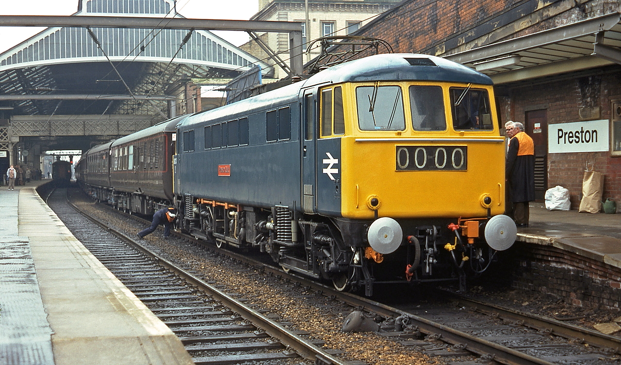 86212 Preston working the royal train 10th May 1979.