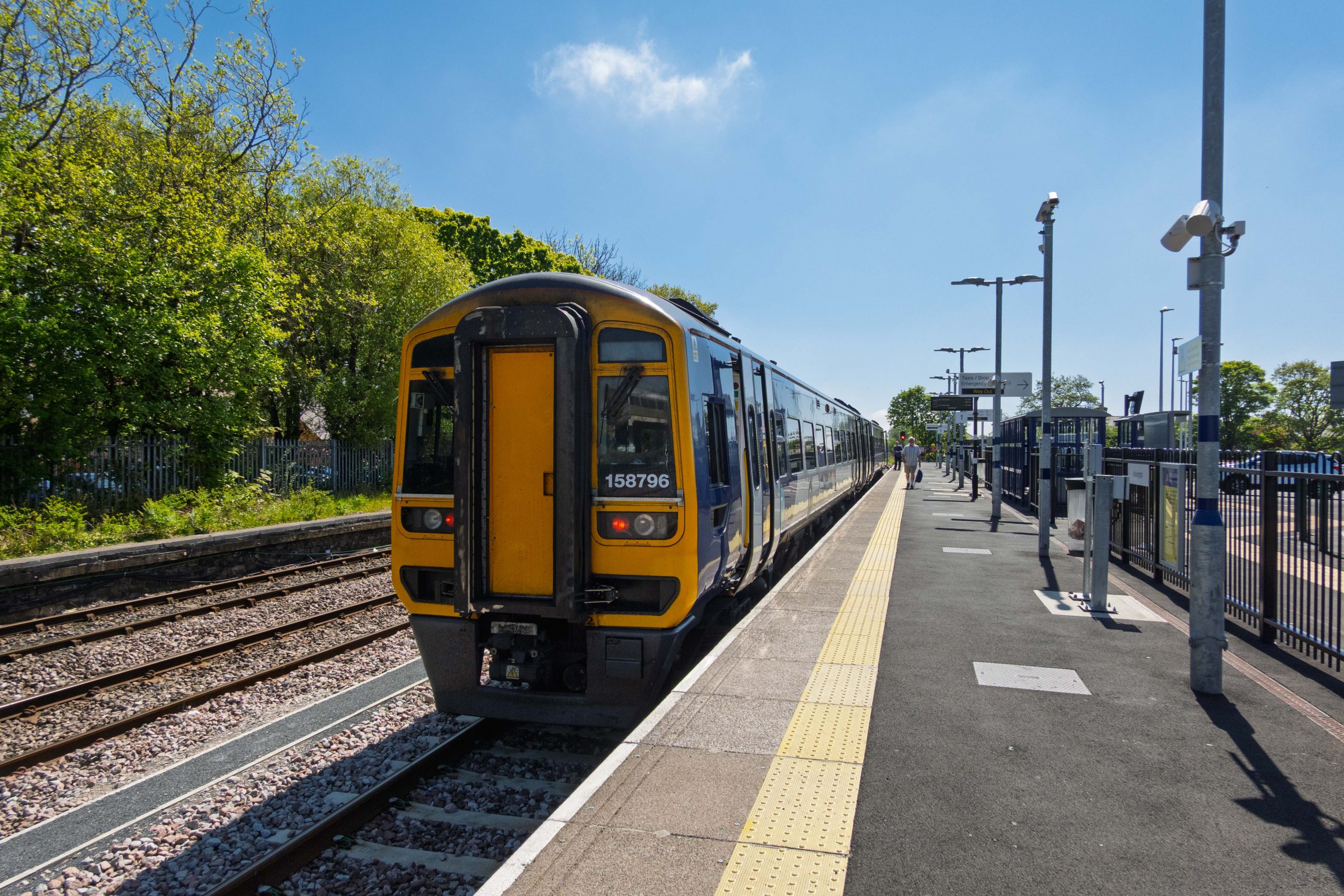 158796-Northern-Rail-seen-at-Ashington-prior-to-working-2T28-12 Northern Rail unit 158796 at Ashington prior to working the 2T28 12:30 service to Newcastle : Image credit - Christopher Dilley