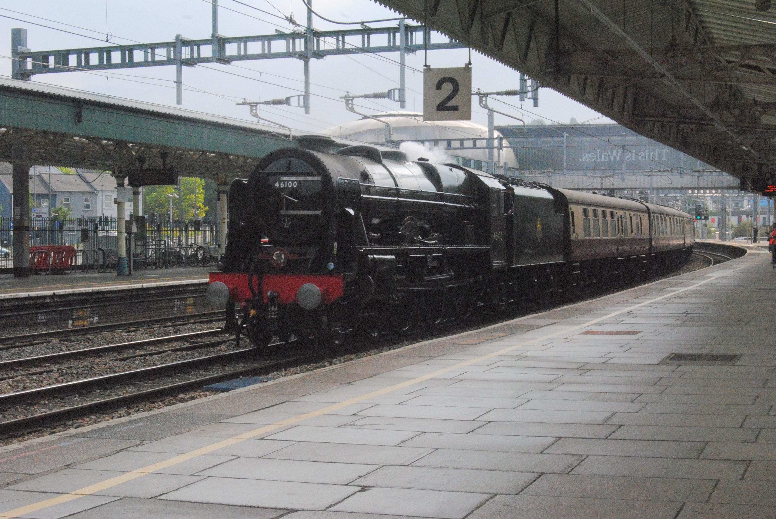 ....and later steaming through Newport - Image Credit : John Cashen