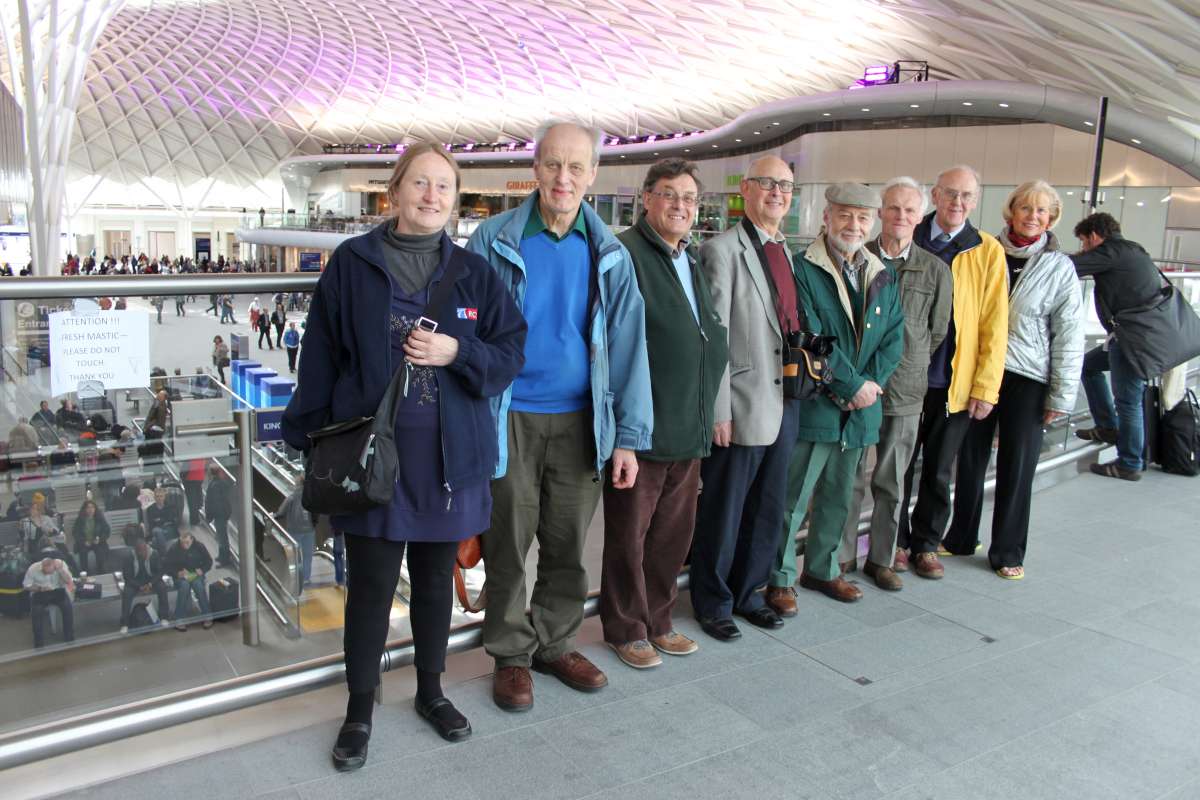 A group of Surrey Branch Members at King's Cross