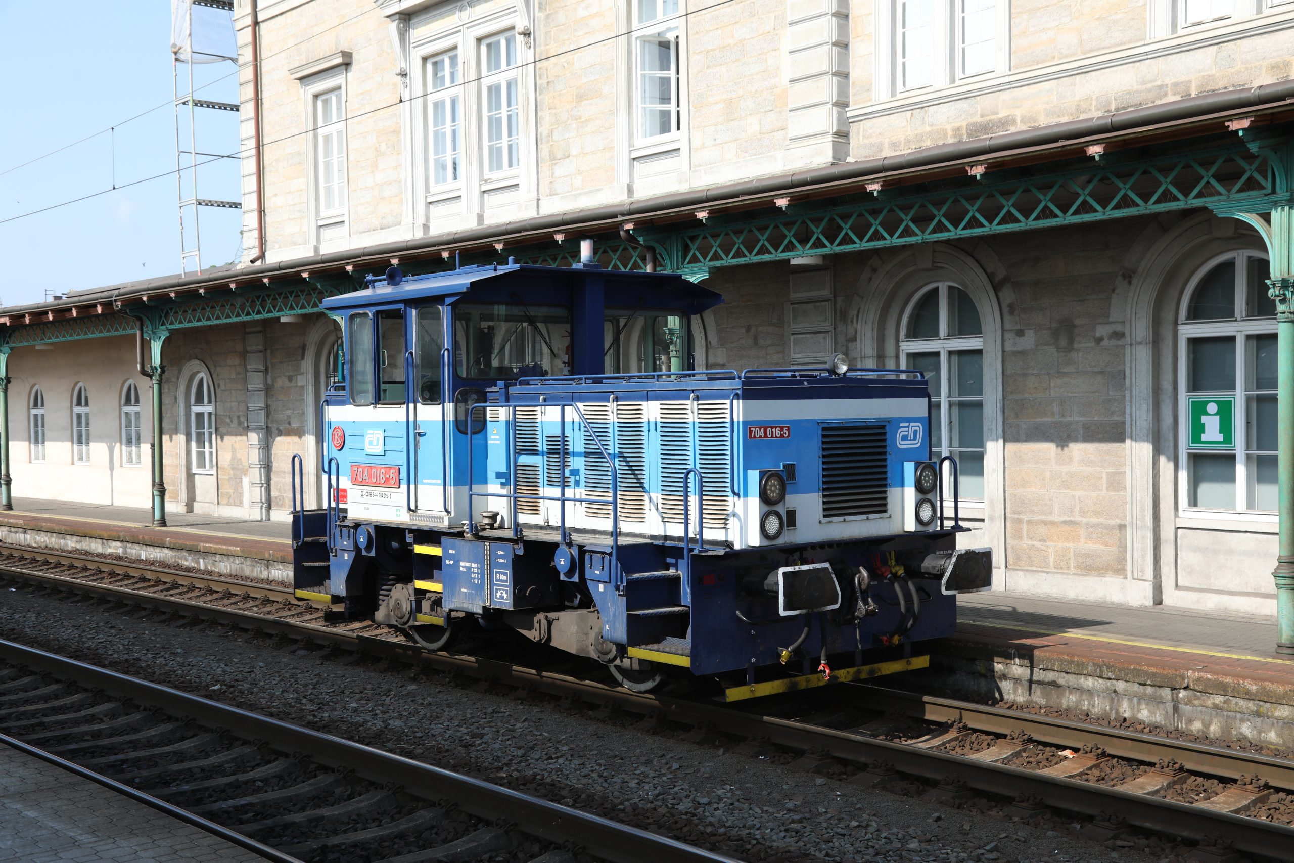 Palmer A - 54584075214_1cd20b8b9b_o - CD 704-016 - Děčín hl.n. 03 June 2025 CD 704-016 at Děčín hl.n. on 03 June 2025. This is a shunting locomotive built by CKD in 1992. Photo: A. Palmer.