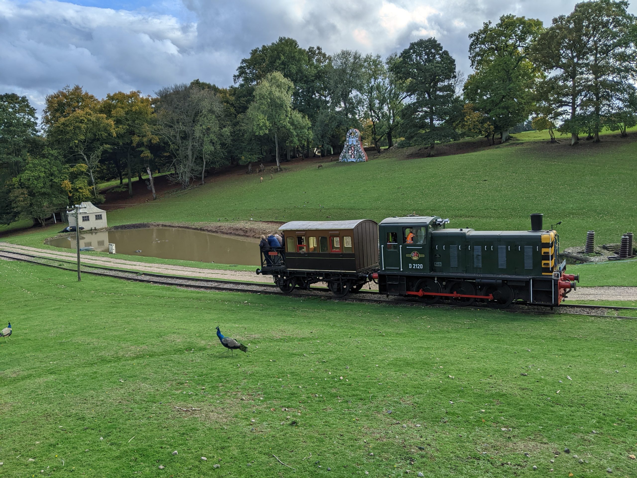 Class 03 D2120 hauling "Judy" up the 1-in-13 slope at Fawley Hill.  Image credit · Matthew Shaw